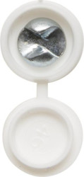 'Everyday' ESSENTIALS Security Number Plate Fasteners - Self-Tappers with Hinged Caps 
