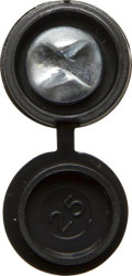 'Everyday' ESSENTIALS Security Number Plate Fasteners - Self-Tappers with Hinged Caps 