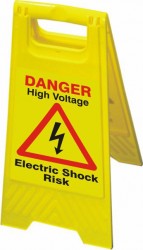 EV High Voltage Floor Sign