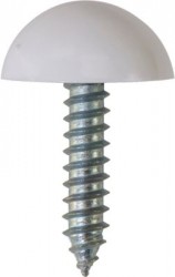 Number Plate Fasteners - Self-Tappers with Domes and Cups 