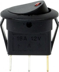 12V LED Spot Rocker Switch - On/Off