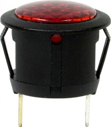 12V LED Warning Light - Round