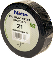 NITTO '21' Plastic Tape - Black