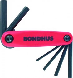 BONDHUS Hex Driver Fold Up Set - Metric Set