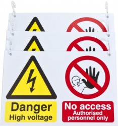 EV High Voltage Signs For Chain