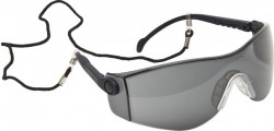 Lightweight Wraparound Safety Spectacles with Safety Cord