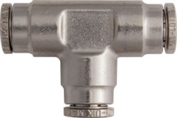 Brass Push-Fit Tube Couplings - Equal Tee, Metric