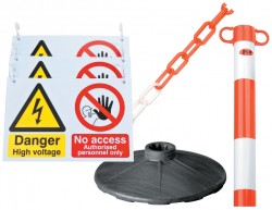 EV Posts & Chains Kit/EV Sign Bundle
