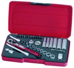 TENG TOOLS 1/4" Drive 'Mecca Rosso' Socket Set