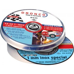 DRONCO '1 mm Inox Special' Flat Metal Cutting Discs In 'Lifetime-Plus' Tins 