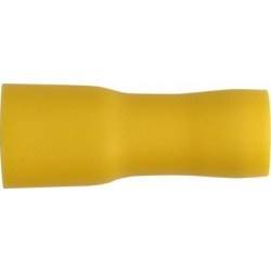 Yellow Insulated Terminals - Push-on Females, Fully Insulated