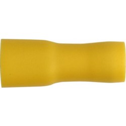 Yellow Insulated Terminals - Push-on Females, Fully Insulated