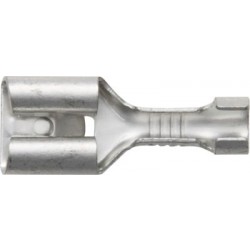 Non-Insulated Terminals Push-on Females - 6.3 mm Zinc