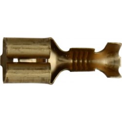 Non-Insulated Terminals Push-on Females - 6.3 mm Brass