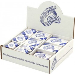 JUBILEE Hose Clips In Branded Boxes In A Handypack Dispenser