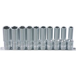 KS TOOLS 'CHROMEplus&reg;' 1/4" Drive Deep Socket Set