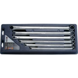 KS TOOLS 'CHROMEplus&reg;' Extra Long Double Ring Spanner Set