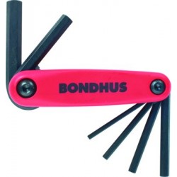 BONDHUS Hex Driver Fold Up Set - Metric Set