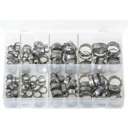Assortment Box of OETIKER '167' O-Clips - Single Ear Clamps
