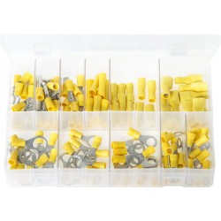 Assortment Box of Terminals Insulated - Yellow