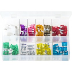 Assortment Box of Blade Fuses with Fuse Holders
