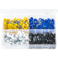 Assortment Box of Security Number Plate Fasteners.