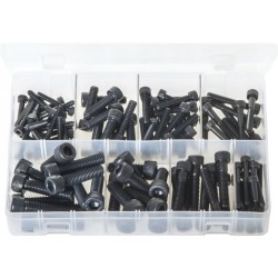 Assortment Box of Socket Screws Cap Head - Metric Black