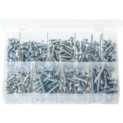 Assortment Box of Self-Tapping Screws Pan Head - Pozi (Large Sizes)