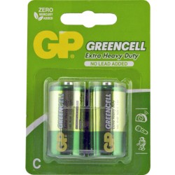 GP BATTERIES 'Greencell' Extra Heavy Duty Batteries - Zinc Chloride