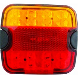 4" LED Multifunctional Tail Lamp - Stop/Tail/Indicator/Number Plate