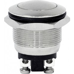 12V Push Button Switch - Brass
