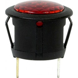 12V LED Warning Light - Round