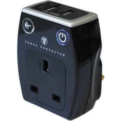 Surge Protector with 2 x USB Sockets