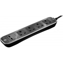 Surge Protector Extension Lead with 2 x USB Sockets