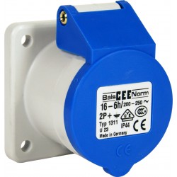 240v Panel Sockets - Blue