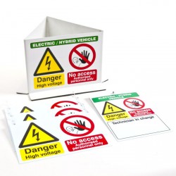 EV Vehicle Warning Sign Pack