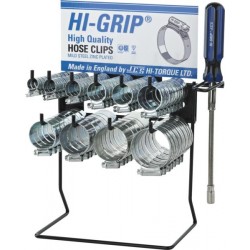 JCS 'Hi-Grip' Hose Clips Dispenser with 100 Clips 