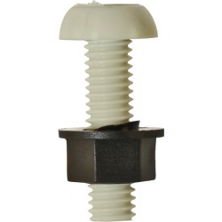 Number Plate Fasteners - Plastic Number Plate Bolts & Nuts 