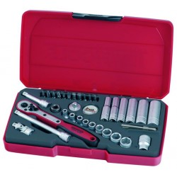 TENG TOOLS 1/4" Drive 'Mecca Rosso' Socket Set