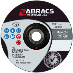 ABRACS 'Phoenix Ali' Flat Cutting Discs - ALUMINIUM