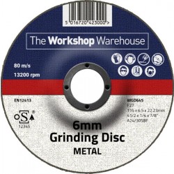 The Workshop Warehouse 6 mm Cutting Disc - Depressed Centre