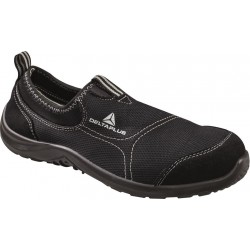 DELTAPLUS Lightweight Slip-On Safety Shoes - Black
