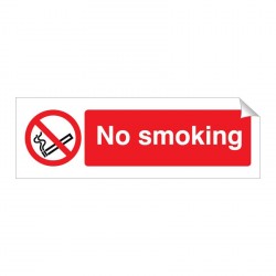 No Smoking 120 x 360mm Sticker