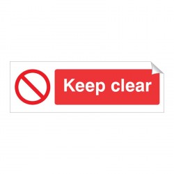 Keep Clear 120 x 360mm Sticker