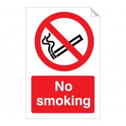 No Smoking 240 x 360mm Sticker