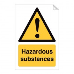 Hazardous Substances 240 x 360mm Sticker