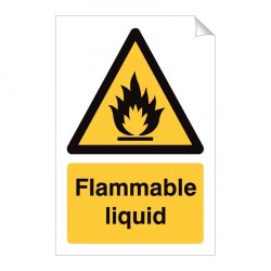 Flammable Liquid 240 x 360mm Sticker