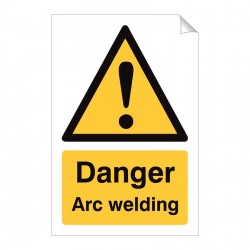 Warning Arc Welding 240 x 360mm Sticker