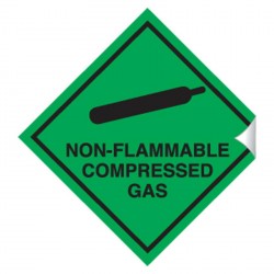 Non-Flammable Compressed Gas 100 x 100 Sticker