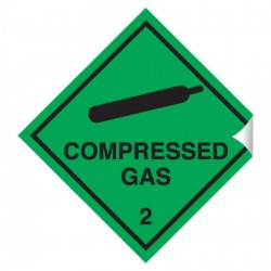 Compressed Gas 100 x 100mm Sticker